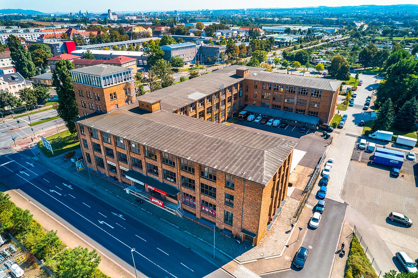 Luftbild des Gebäudes Overbeckstr. 39