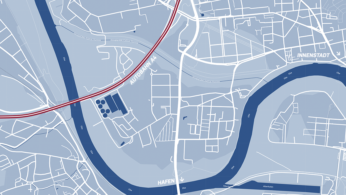 Anfahrts- und Lageskizze zum Sigma Technopark in Dresden - Adresse im Impressum